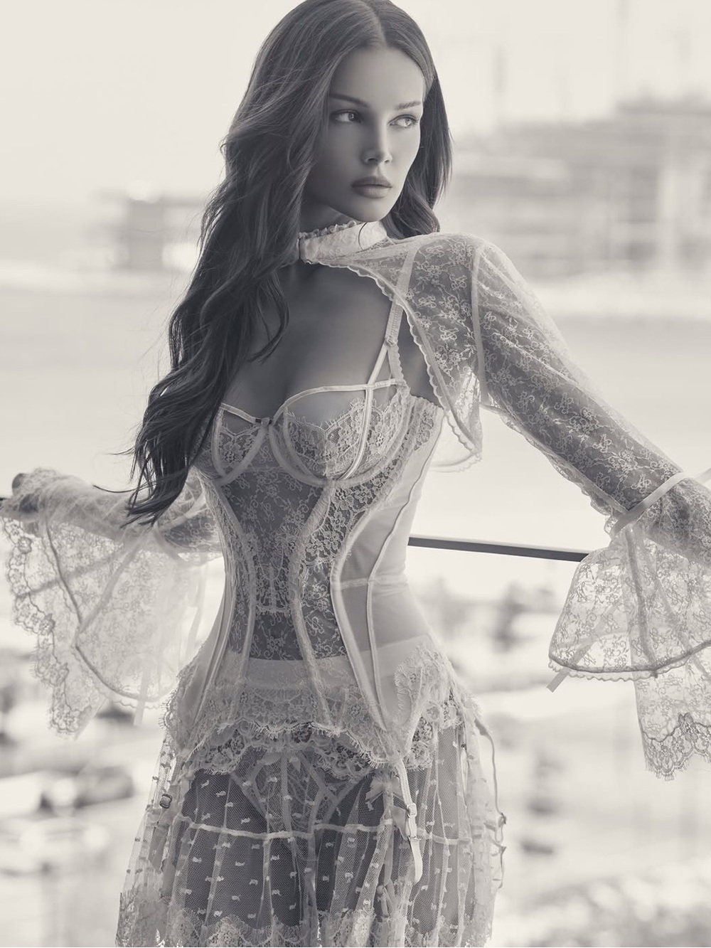 Agent Provocateur White Lace Underwire Bustier